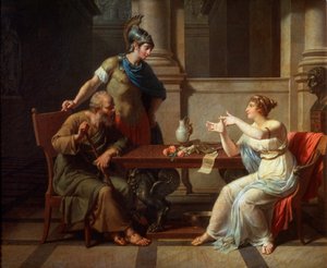 Sokrates og Alkibiades i Aspasia, 1801.