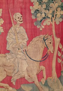 The Livid Horse and Death, fra Apocalypse Tapestry of Angers, 1373-87 (teppe) av Nicolas Bataille