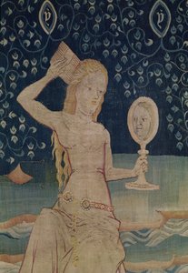The Whore of Babylon, nummer 64 fra The Apocalypse of Angers, 1373-1387 billedvev detalj fra 181983