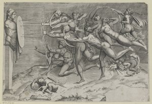 Driften av Nicolas Beatrizet (attributed to)