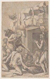 Kristus i Limbo, etter Raphael, 1541., 1541. av Nicolas Beatrizet