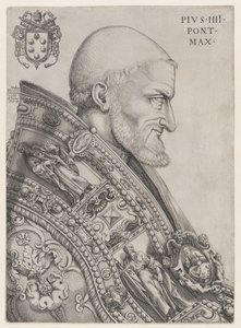 Portrett av pave Pius IV, midten av 1500-tallet., midten av 1500-tallet. av Nicolas Beatrizet