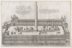 Mirror of Roman Magnificence: Circus Flaminius, 1553., 1553. av Nicolas Beatrizet