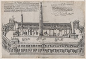 Mirror of Roman Magnificence: Circus Maximus, 1553., 1553. av Nicolas Beatrizet