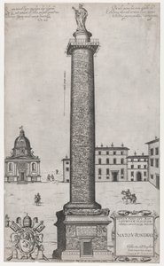 Mirror of Roman Magnificence: Column of Trajan, 1589., 1589. av Nicolas Beatrizet.