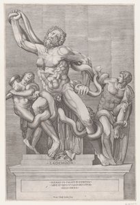 Mirror of Roman Magnificence: Laocoon, 1500-tallet., 1500-tallet. av Nicolas Beatrizet