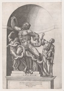 Mirror of Roman Magnificence: Laocoon, 1500-tallet., 1500-tallet. av Nicolas Beatrizet