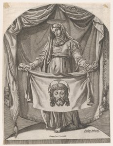 St. Veronica med Sudarium, etter Michelangelo, 1540-66., 1540-66. av Nicolas Beatrizet