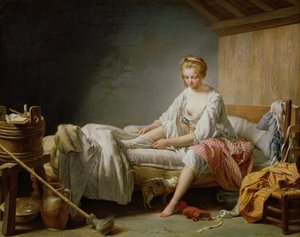 The Lever of Fanchon (oil on canvas)