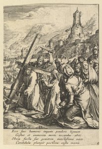 Kristus bærer korset, fra The Passion of Christ, midten av 1600-tallet.