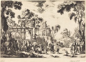 Tilbedelsen av magiene av Nicolas Cochin