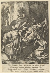 Entombment, fra The Passion of Christ, midten av 1600-tallet.
