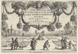 Tittelplate, fra New Book of Very Useful Flowers, 1645., 1645.