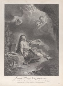 Den angrende Maria Magdalena, ca. 1729. av Nicolas Dauphin de Beauvais