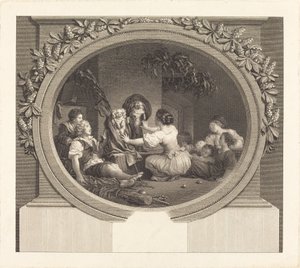 Utdanning er alt av Nicolas Delaunay after Jean Honoré Fragonard