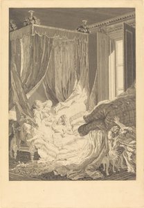 Den indiskrete kona av Nicolas Delaunay after Pierre Antoine Baudouin