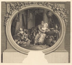 Landsbyens lykke av Nicolas Delaunay after Sigmund Freudenberger