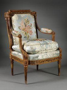 Lenestol, ca. 1785 (buksbom) av Nicolas-Denis Delaisement