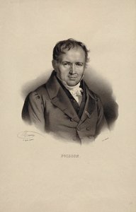 Portrett av Simeon Denis Poisson 1781-1840.