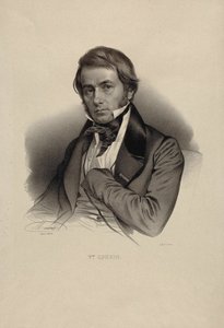 Portrett av filosofen Victor Cousin 1792-1867. av Nicolas Eustache Maurin