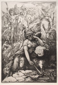 Melankoli. av Nicolas François Chifflart