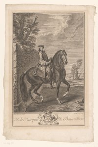 Ridesportrett av Paul de Beauvilliers M. le Marquis de Beauvilliers (tittel på objekt) av Nicolas Gabriel Dupuis