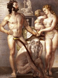 Menneskets anatomi - The 3 Ages 1884 av Nicolas Henri (after) Jacob