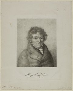 Portrett av Alois Senefelder av Nicolas Henri Jacob