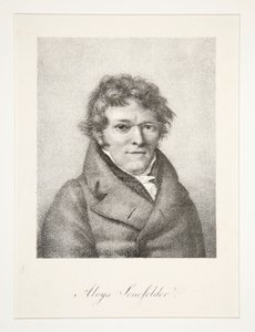 Portrett av Aloys Senefelder av Nicolas Henri Jacob
