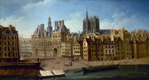 Rådhuset og Place de Grève, 1753.