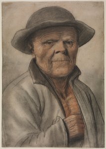 Portrett av en gammel mann, 1600-tallet. av Nicolas Lagneau