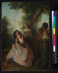 I denne vakre ensomheten ...", før 1743 av Nicolas Lancret