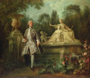 Portrett av skuespilleren Grandval, ca. 1742 (olje på lerret) av Nicolas Lancret