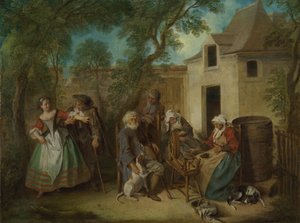 Menneskets fire aldre: alderdom, ca 1735 av Nicolas Lancret