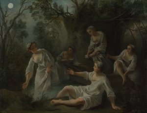 De fire tidene på dagen: Kveld, ca. 1740 av Nicolas Lancret