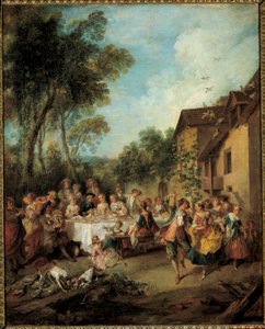 Bryllupsreise-maleriet av Nicolas Lancret (1690-1743) Angers fra 1700-tallet, Museum of Fine Arts av Nicolas Lancret