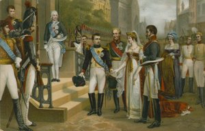 Napoleon mottok dronning Louise av Preussen i Tilsit, 6. juli 1807