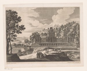 Landskap med slott av Nicolas Perelle