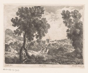 Landskap med to rullatorer av Nicolas Perelle