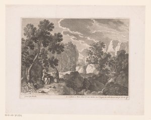 Temptation of Christ by Satan Landscapes with Scenes from the Life of Christ (serietittel) av Nicolas Perelle