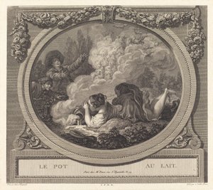 Melkekanna av Nicolas Ponce after Jean Honoré Fragonard