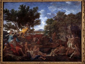 Apollo forelsket i Daphne. Maleri av Nicolas Poussin av Nicolas Poussin
