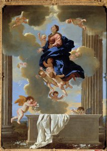Antagelsen av jomfrumaleriet av Nicolas Poussin av Nicolas Poussin
