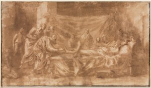 Extreme Unction (rekto) av Nicolas Poussin