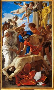 Italia, Roma, Martyrium av Saint Erasmus av Nicolas Poussin