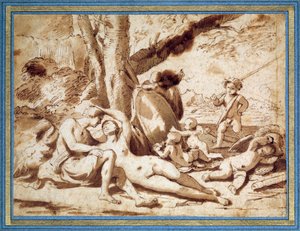 Mars og Venus av Nicolas Poussin