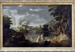 Orfeus og Eurydike av Poussin, Louvre-museet av Nicolas Poussin