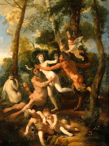 Pan og Syrinx, 1637 av Nicolas Poussin