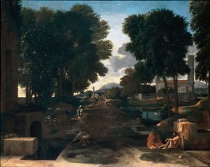 En romersk vei av Nicolas Poussin