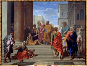 Saint Peter og Saint John fører den lamme av Nicolas Poussin